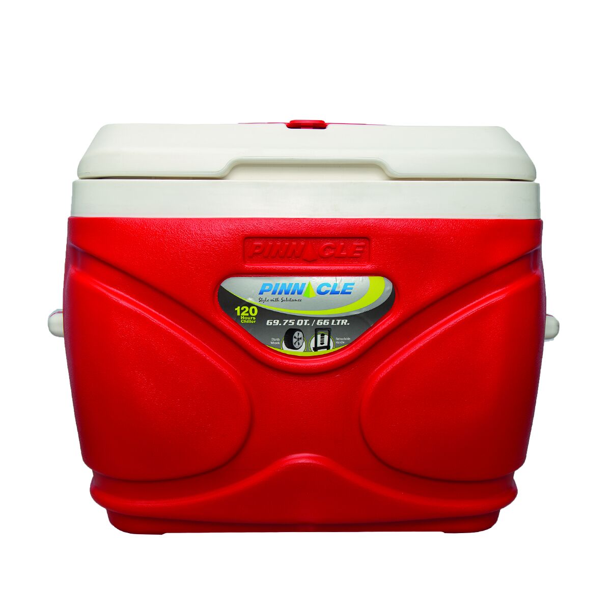 Pinnacle Prudence Tekerlekli Buzluk 66 Litre-KIRMIZI