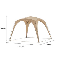 TAWA Instant Pavilion Gazebo 300x300x215cm Bej (Outlet) Tente