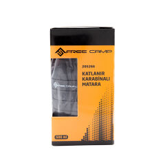 FreeCamp Katlanır Karabinalı Matara-SİYAH