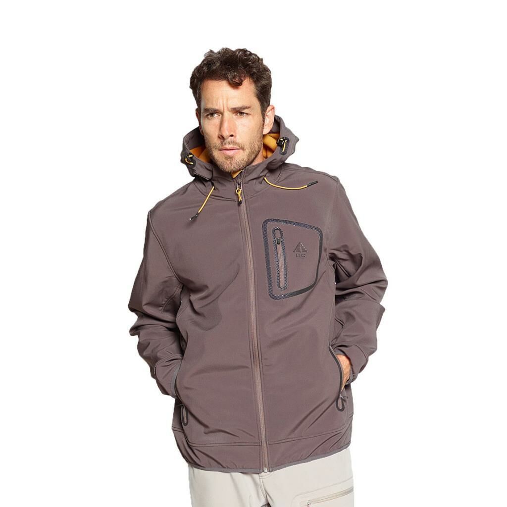Berg Yukon Erkek Softshell Erkek Ceket S - KAHVERENGİ