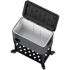 IcePeak Patio 70 Tekerlekli Raflı Buzluk 65.8 Litre