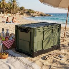 FreeCamp Katlanır Kamp Kasası Kapaklı 80 Litre