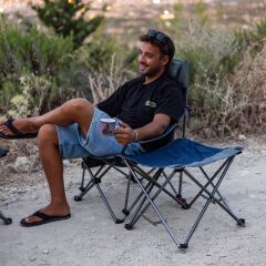 FreeCamp Phoenix Katlanır Masalı Sandalye-LACİVERT-GRİ